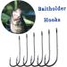 Buy 100PC Fishing Bait with Barbs & 2 Bait Holders - Durable Hard Steel Long Shaft Hooks Jig-Fishing 4/0 - International Shipping Available - Buy Online on GoSupps.com