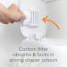 Diaper Genie Elite Diaper Pail (White) Hands free operation | Includes 1 Diaper Trash Can 1 Refill Bags 1 Carbon Filter - Buy Online on GoSupps.com