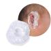 100PCS Transparent Plastic Disposable Waterproof Hairdressing Dye Coloring Ear Cover Protector Caps for Bathing Shower Spa Keep Ear Clean and Dry - Buy Online on GoSupps.com