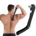 Electric Back Hair Shaver 14.7 inch Foldable Handle Battery Powered (Batteries Not Included) Painless Body Groomer for Men Do It Yourself