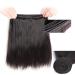 12 Inch Brazilian Virgin Human Hair Bundles - Natural Black (Pack of 3) - Buy Online on GoSupps.com
