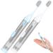 Yeory 2PCS Travel Toothbrush Set - 3 in 1 Portable Toothbrush Kit with Refillable Toothpaste Travel Case - Ideal for Camping School & Business Trips - Buy Online on GoSupps.com