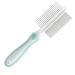 Dog Gromming Comb for Removing Tangles and Knots Double Sided Pet Steel Comb for Long and Short hair Dog comb Cat Comb with Stainless Steel Round Teeth Pet metal Comb