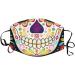 ZLUU 1PC Halloween Adults Protective Face Mask Personalized Patterns Face Cover Safe Skin Friendly Face Sheild Washable Reusable Adult's Adjustable Windproof Reusable Printed Face Halloween Cotton Mask - Buy Online on GoSupps.com