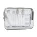 MOCOCITO Toiletry Bag Women & Men | Clear Toiletry Bag |Toiletry Bag Set with 8 Bottles(max.3.4oz/100ml) Approved by EU & UK Hand Luggage Rules (Grey Toiletry Bag Set)