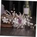 DOITOOL 1pc Braided Flower Comb Hair Accessory for Women Hair Jewels for Women Flower Hair Accessories Pearl Hair Barrettes To Weave Bride Wire White The Side Hair Comb - Buy Online on GoSupps.com