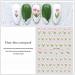 Decor Nail Design Tulip DIY Manicure 3D Holographic Flower Nail Stickers(5) Style05