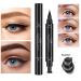 Wonder X Winged Black Liquid Eyeliner Set - Dual Ended Matte Pen & Stamp, 4 PCs - Long Lasting, Smudge Proof Eye Makeup for Women - Buy Online on GoSupps.com