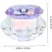 Angoily Nail Art Crystal Cup Makeup Storage Jar Clear Nail Polish Transparent Nail Polish Nail Diamonds Travel Containers for Creams Makeup Container Purple Cosmetic Cover Glass 6.5x8cm Purple - Buy Online on GoSupps.com