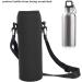 1L Neoprene Water Bottle Cover - Thermal Holder for Outdoor Sports - Scalding-Safe Black Bottle Pocket with Belt - Buy Online on GoSupps.com