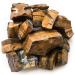 Decoration Big DIY Materialnatural Tiger Eye Crystal Rough Stones Rock Natural Stones and Minerals Home Decor Crystal (Color : 200g)