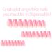 24pcs French False Nails Short - Gradual Change Square Press on Nails - Dark Pink Gradient Design - Full Cover Acrylic False Nails With Glue - French Fake Nails for Women Girls - Buy Online on GoSupps.com