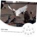 Sosoport 100 Pcs Pigeon Anklet Chicken Drumsticks Dove Lovebird Pigeons Identification Ring Charm Xuan Feng 1.3X1.3CM White - Buy Online on GoSupps.com