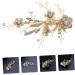 Beaupretty 1pc Flower Hairpin Crystal Gold Headpiece Vintage Hair Clips Rhinestone Barrettes for Women Hair Clips Alligator Hollow Star Hair Pin New Alloy Temperament Bride Headgear - Buy Online on GoSupps.com