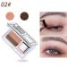 1 piece of lazy eyeshadow long-lasting waterproof eyes shadow two-colored glitter gradient eyeshadow palette easy to use fast make-up blid shadow set with brush (02)