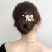 Vintage Asian Chinese Hanfu Pearl Green Jade Hair Combs & Pins Set | Hair Accessories for Women & Girls - Buy Online on GoSupps.com