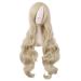 MapofBeauty 32 inch/80 cm Fashion Long Curly Hair Anime Costume Side Bangs Cosplay Wig (Gold) Golden