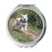 Mirror Travel Mirror Dog Race Fun Animal Pet Play Run Hunt Great pocket mirror portable mirror