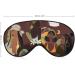 Abstract Black Girls Women Sleep Eye Mask | LynaRei Sleeping Mask with Adjustable Strap - Style-7 - Buy Online on GoSupps.com