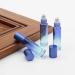 10pcs Blue Gradient Roller Bottles 10ml for Essential Oils - Glass Stainless Steel Ball Travel Vials + Opener Funnels & Droppers - Buy Online on GoSupps.com