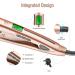 Culwad 2 in 1 Ceramic Hair Straightener and Curling Iron with LCD Display - Adjustable Temperature, Dual Voltage, Gold - Buy Online on GoSupps.com