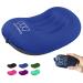 Gold Armour Inflatable Camping Pillow Backpacking Pillow Lightweight Travel Air Pillow Ultralight Ergonomic Pillow Portable for Airplanes with Neck & Lumbar Support (Blue) Blue 1
