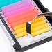 Colorful Neon UV Eyelash Extensions 15mm 0.07C Easy Fan - Blue, Yellow, Purple, Pink - Buy Online on GoSupps.com