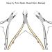 SJLS Stainless Steel Cuticle Nipper Professional Remover Scissors Finger Care Manicure Nail Clipper Dead Skin Tools Gold and Sliver (Color : Sliver) - Buy Online on GoSupps.com