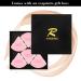 RAREIUS 6pcs Triangular Velour Makeup Puff Set - Pink | Soft Body Powder Sponge for Contouring & Foundation | Beauty Blender Tool - Buy Online on GoSupps.com