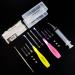 Airgoesin Longer Tips 2 Sets Tonsil Stone Remover Kit w/LED Tool Irrigation Syringe & Stainless Tonsil Pick C: Yellow+pink