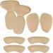 Chiroplax Reusable High Heel Cushion Inserts Pads Forefoot Ball of Foot Back of Heel Cup Grips Protector Liner Anti-Slip Metatarsal Shoe Insoles  8 pcs (Beige)