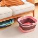 Fioerddtuie Foldable Foot Bath Bucket - Easy to Clean Portable Relaxation at Home & On-the-Go | Durable TPE Design - Buy Online on GoSupps.com