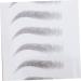 Housoutil 2pcs 3d Eyebrow Stickers Brow Transfer Stickers Eyebrow Stencils Eyebrow Trimming The Lazy 6d ze008 Black - Buy Online on GoSupps.com