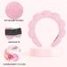 Spa Headband Set for Women - Bubble Skincare Headband with Wash Wristbands - Terry Cloth Makeup Headband - Soft Puffy Hairband - Black/Pink - Perfect Gift Idea - Buy Online on GoSupps.com