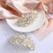 EMZHOLE Luxury Crystal Flower Hair Barrette - Elegant Spring Clip for Bridal & Bridesmaids - Buy Online on GoSupps.com