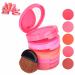 FantasyDay 5 in 1 Face Blusher Palette Waterproof Long Lasting Makeup Powder Pink Coral Blushing Pallet with Mirror