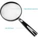 Simple Magnifying Glass Drops Resistance Light Household for Reading Crafts Repair Magnifier 10 cm Lofty Ambition - Buy Online on GoSupps.com