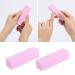 Gel Nail Polish Remover Kit: 600 Pink Lint Free Wipes, 20 Remover Cap Clips, 100/150 Nail Files, Buffer Block - Pink - Buy Online on GoSupps.com
