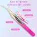 3-Piece Stainless Steel Eyelash Extension Tweezers Set for Volume False Lash Application in Cosmetic Storage Bag - Buy Online on GoSupps.com