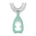 U Shaped Toothbrush Kids Children's U-Shaped Toothbrush Silicone Toothbrush Baby Mouth Cleaning Manual Toothbrush Green L