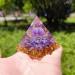 Orgonite Reiki Pyramid - Amethyst Chakra Healing Crystals for Meditation & Home Decor - International Shipping - Buy Online on GoSupps.com