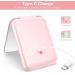 Kintion Rechargeable LED Pocket Mirror 1X/3X Magnification - Dimmable Compact Makeup Mirror - Portable Small Purse Mirror for Women - Pink - Buy Online on GoSupps.com