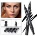 Mysense 6 Pcs Liquid Stamp Eyeliner Set - Waterproof Double-sided Seal Eye Liners for Women with Stencils - Black Flowers Heart Moon Star and Red Heart Star Design - Buy Online on GoSupps.com