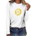 TsaChick Women's Oversized Sunflower Sweatshirt - Clearance Sale | White | Slim Fit | S-XXL - Buy Online on GoSupps.com