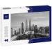 Lais Puzzle Skyline of Kuala Lumpur in the morning Malaysia Kuala Lumpur is the capital of Malaysia in black and white 1000 pieces