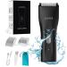 Favrison Body Hair Trimmer for Men & Women Ball Trimmer Mini Electric Body Groomer for Underarm Chest Groin Balls with Safety Blade Waterproof Wet Dry Use Low Noise (Black)