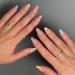Mouyouglow Press on Nails Kurz Almond Nude Bunt French Fake Nails Full Cover Art Nails with nail glue Mandel Natural ColoURE Multiple Color Acrylic Artificial fingernails B22
