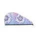 Hair Towel Wrap Hair Drying Towel with Button Towel Turban Head Towel to Dry Hair Quickly (Round Snow Merry Christmas)