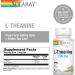 Solaray L-Theanine 200 mg + Green Tea Leaf 100 mg - 45 VegCaps | Natural Stress & Anxiety Support - Buy Online on GoSupps.com