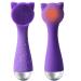 Facial Cleansing Brush Silicone Face Scrubber Exfoliator for Men & Women Electric Face Brush Waterproof with 3 Speeds Adjustable for Deep Cleaning Removing Blackhead Face Massaging (Purple)